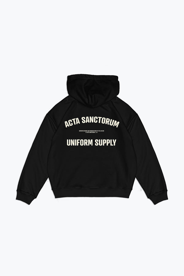 UNIFORM HOODIE BLACK