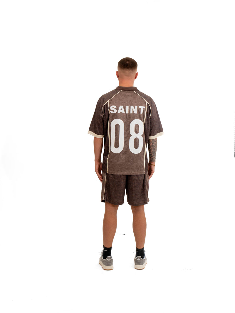 Saint Football Shirt Brown