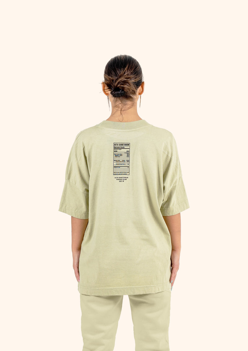 ACTA SANCTORUM FISHING CLUB T-SHIRT WASHED OLIVE