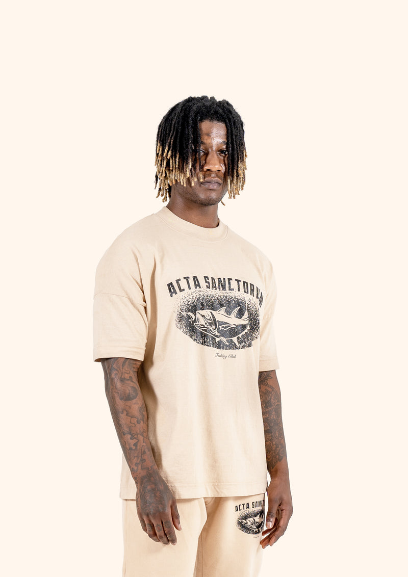 ACTA SANCTORUM FISHING CLUB T-SHIRT SAND