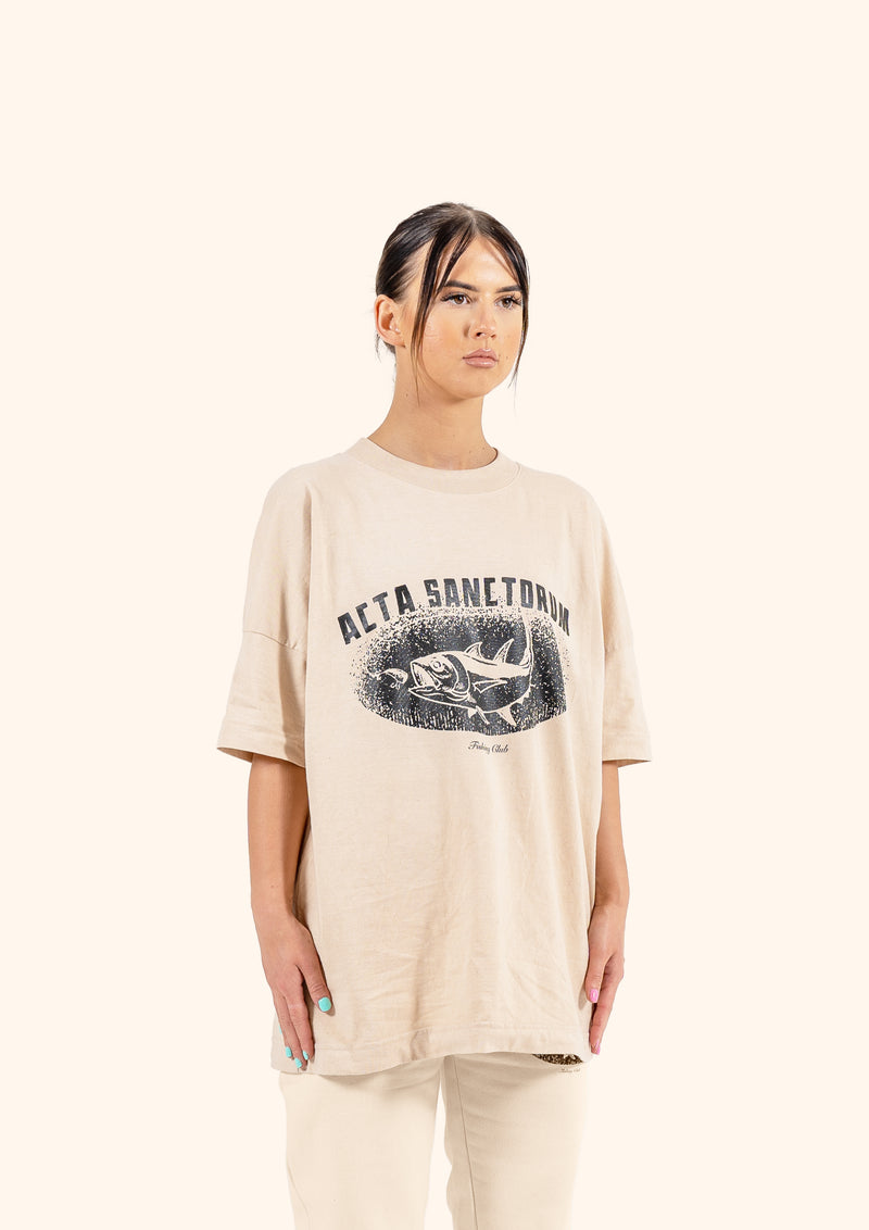 ACTA SANCTORUM FISHING CLUB T-SHIRT SAND