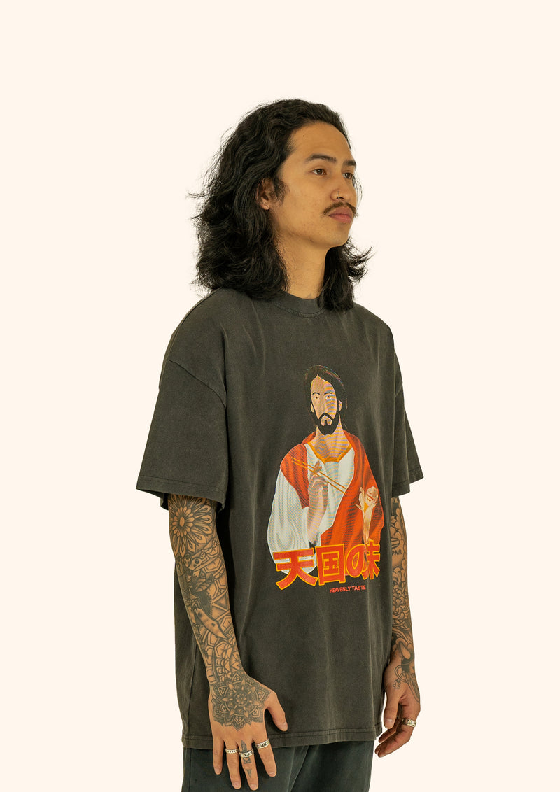 HEAVENLY TASTE T-SHIRT VINTAGE BLACK