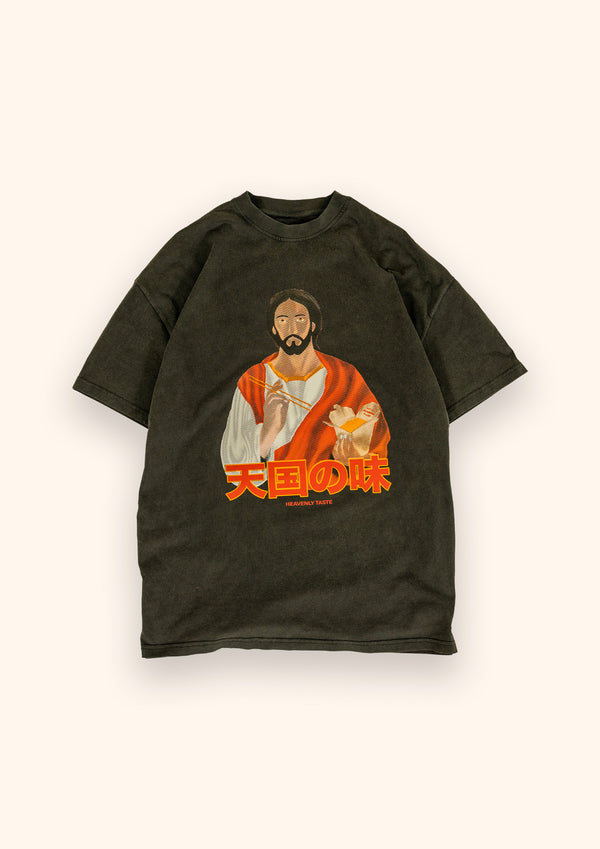 HEAVENLY TASTE T-SHIRT VINTAGE BLACK
